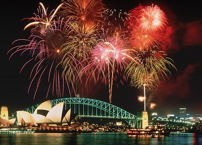 fireworks, Sydney, Australia, cities - desktop wallpaper