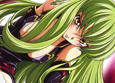 Code Geass, green hair, C.C., anime - related desktop wallpaper