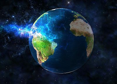 outer space, Earth - desktop wallpaper
