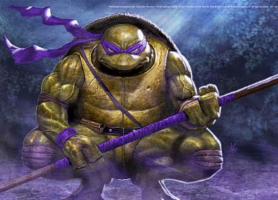 purple, Teenage Mutant Ninja Turtles, donatello - duplicate desktop wallpaper