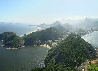 cityscapes, hills, Brazil, Rio De Janeiro, panorama, bay, sea, beaches - related desktop wallpaper