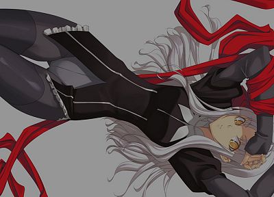 Fate/Stay Night, long hair, yellow eyes, white hair, simple background, anime girls, Fate/Hollow Ataraxia, Fate series, Caren Ortensia, Shingo (Missing Link) - related desktop wallpaper