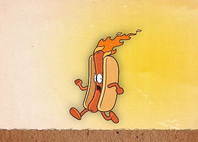 food, funny, hotdogs, fast food - desktop wallpaper