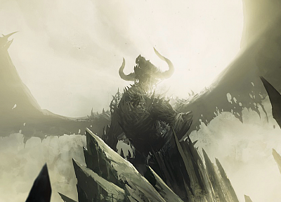 dragons, Guild Wars 2 - desktop wallpaper