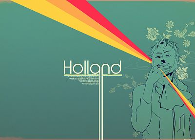 green, blue, Eureka Seven, Novak Holland - random desktop wallpaper
