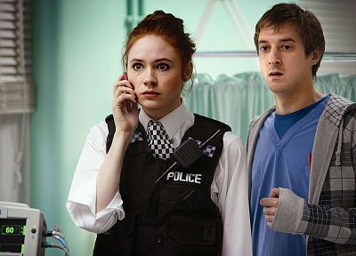 Karen Gillan, Amy Pond, Doctor Who, Rory Williams - desktop wallpaper