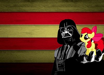 Darth Vader, My Little Pony, Applebloom - desktop wallpaper