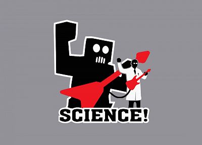 science, robot, guitars - random desktop wallpaper