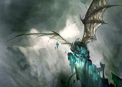 dragons, artwork - duplicate desktop wallpaper