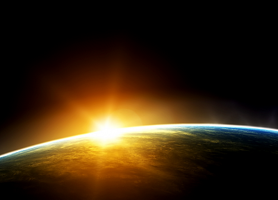 Sun, outer space, Earth, sunlight - desktop wallpaper