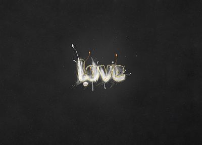 love, typography - random desktop wallpaper
