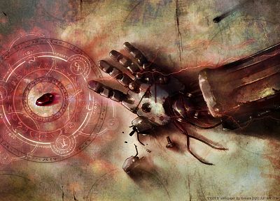 Fullmetal Alchemist, stones, Elric Edward, mechanical, alchemy, anime - desktop wallpaper