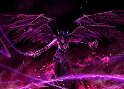League of Legends, Morgana the Fallen Angel - random desktop wallpaper