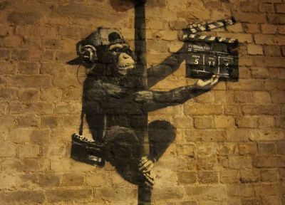 Banksy, street art - duplicate desktop wallpaper