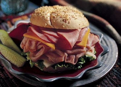sandwiches, food, cheese, cucumbers, ham, plates, lettuce - random desktop wallpaper