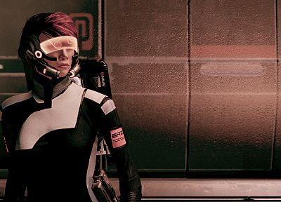 Mass Effect 2, FemShep, Commander Shepard - desktop wallpaper