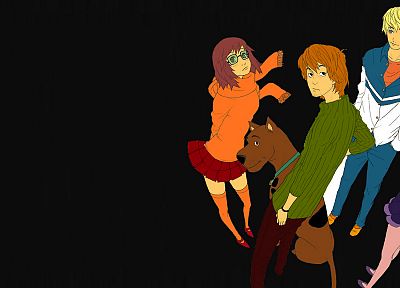 Scooby Doo, alternative art, animation, anime, simple background - duplicate desktop wallpaper