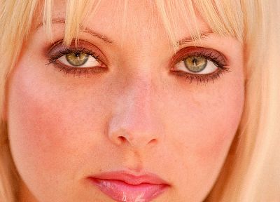 blondes, women, green eyes, FTVGirls magazine, faces - desktop wallpaper