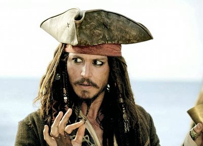 Pirates of the Caribbean, Johnny Depp, Captain Jack Sparrow - desktop wallpaper