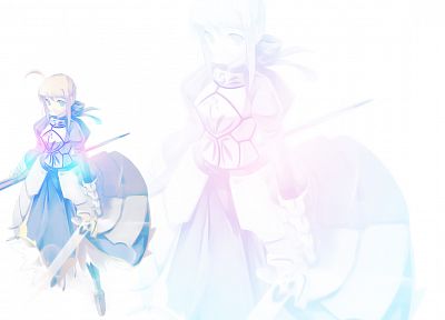 Fate/Stay Night, anime, Saber, Fate series - duplicate desktop wallpaper
