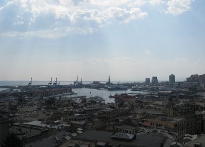 port, Genoa, Mediterranean - random desktop wallpaper