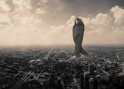 cityscapes, funny, buildings, photo manipulation - related desktop wallpaper
