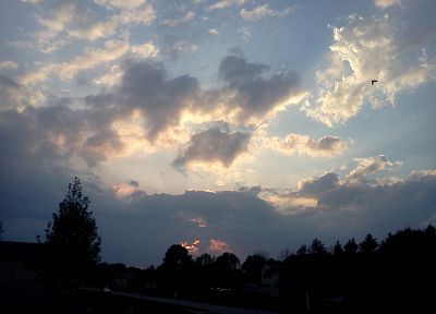 sunset, clouds, skyscapes - duplicate desktop wallpaper