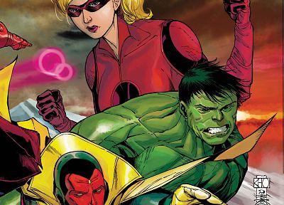 Hulk (comic character), Marvel Comics, The Vision (Comics) - related desktop wallpaper