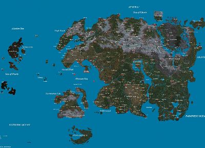 video games, maps, The Elder Scrolls, The Elder Scrolls IV: Oblivion - random desktop wallpaper