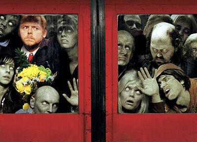 zombies, Shaun of the Dead, Simon Pegg - desktop wallpaper
