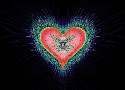love, artwork, hearts - desktop wallpaper