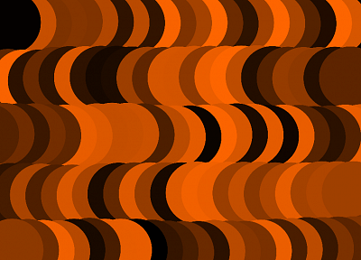 abstract, orange, illusions - random desktop wallpaper