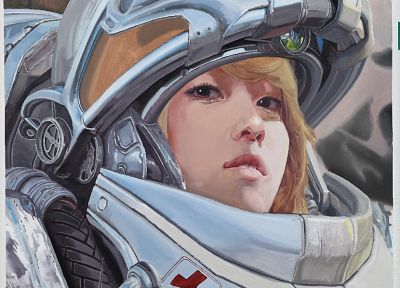 StarCraft, Jessica Jung, medic - duplicate desktop wallpaper