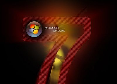 computers, Windows 7, Microsoft, dark red - random desktop wallpaper
