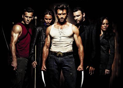 X-Men, Wolverine, Gambit, Hugh Jackman, Ryan Reynolds, X-Men: Origins, Taylor Kitsch - duplicate desktop wallpaper