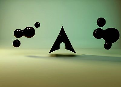 abstract, minimalistic, Linux, Arch Linux, 3D renders - related desktop wallpaper