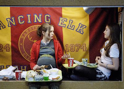 Ellen Page, movies, food, Juno - desktop wallpaper