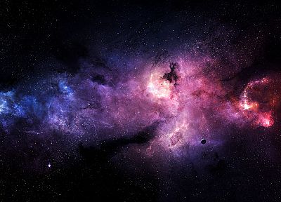 stars, galaxies, planets, digital - random desktop wallpaper