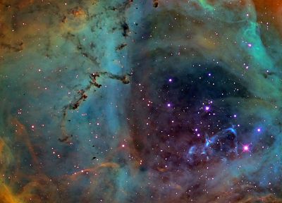 stars, nebulae - duplicate desktop wallpaper