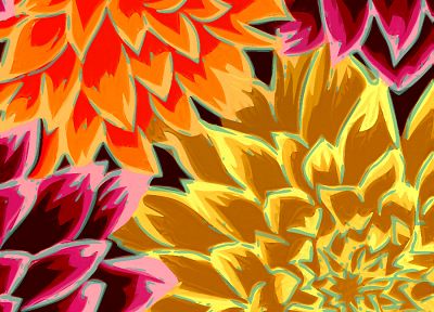 flowers, artwork - random desktop wallpaper