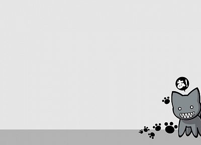 Azumanga Daioh, simple background, Kamineko - random desktop wallpaper