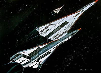 aircraft, outer space, futuristic, science fiction, artwork - desktop wallpaper