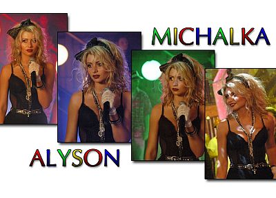 blondes, women, actress, celebrity, singers, Alyson Michalka - random desktop wallpaper