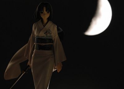 Kara no Kyoukai, Ryougi Shiki, figurines, Japanese clothes - random desktop wallpaper