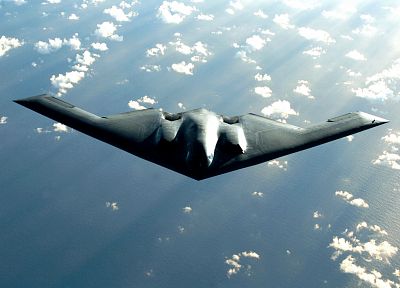 clouds, military, air force, skyscapes, B-2 Spirit - related desktop wallpaper