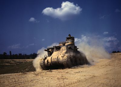 armored vehicle, M4 Sherman - random desktop wallpaper