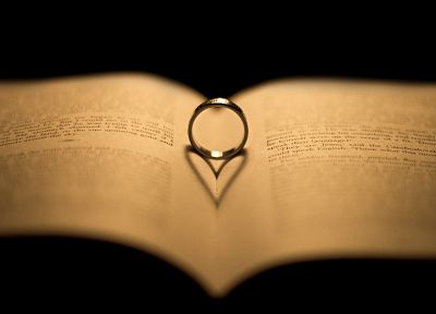 love, black, yellow, text, reading, circles, rings, books, macro, hearts, depth of field, wedding, blurred, Black and Yellow - related desktop wallpaper