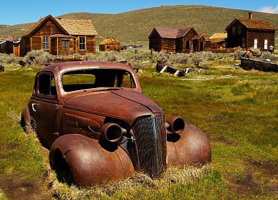 landscapes, cars, rust, rusted - duplicate desktop wallpaper