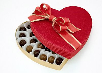 chocolate, hearts - duplicate desktop wallpaper