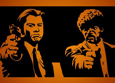 movies, Pulp Fiction, Samuel L. Jackson, John Travolta - random desktop wallpaper